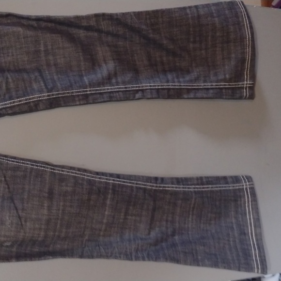 ANTIK denim beaded jeans Y2k style embellished size 29 light distressing Bootcut - Picture 4 of 16